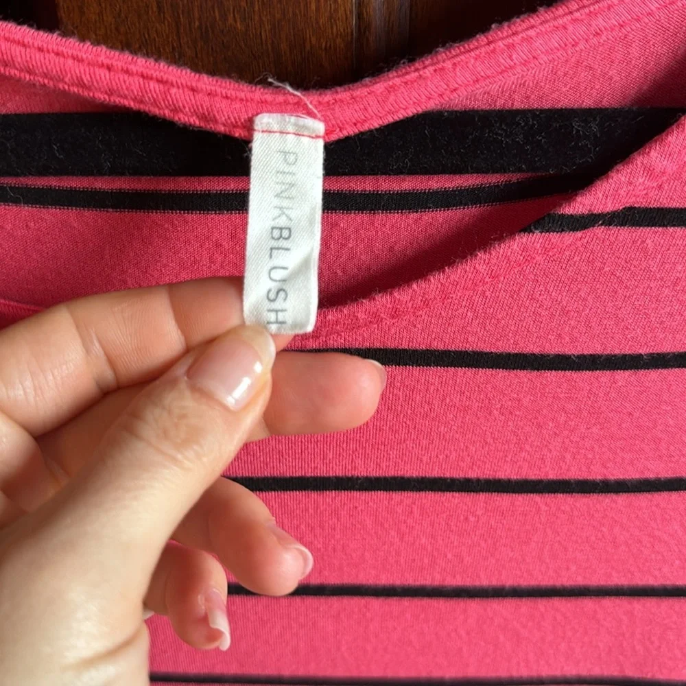 Pinkblush Pink Maternity Rouged Top - Picture 4 of 4